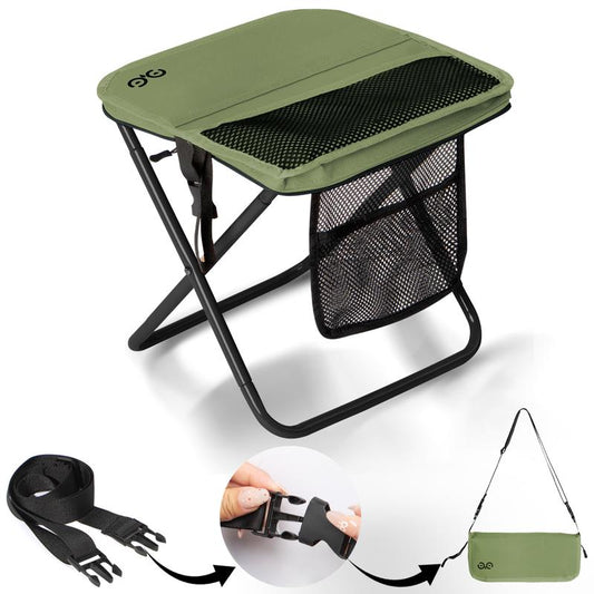Portable Folding Backpack Camping Chair with Shoulder Strap