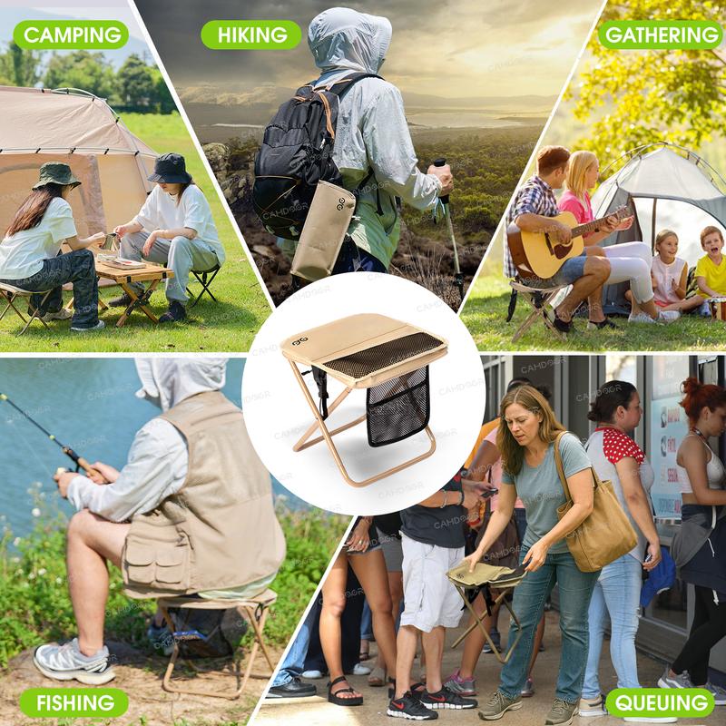 Portable Folding Backpack Camping Chair with Shoulder Strap