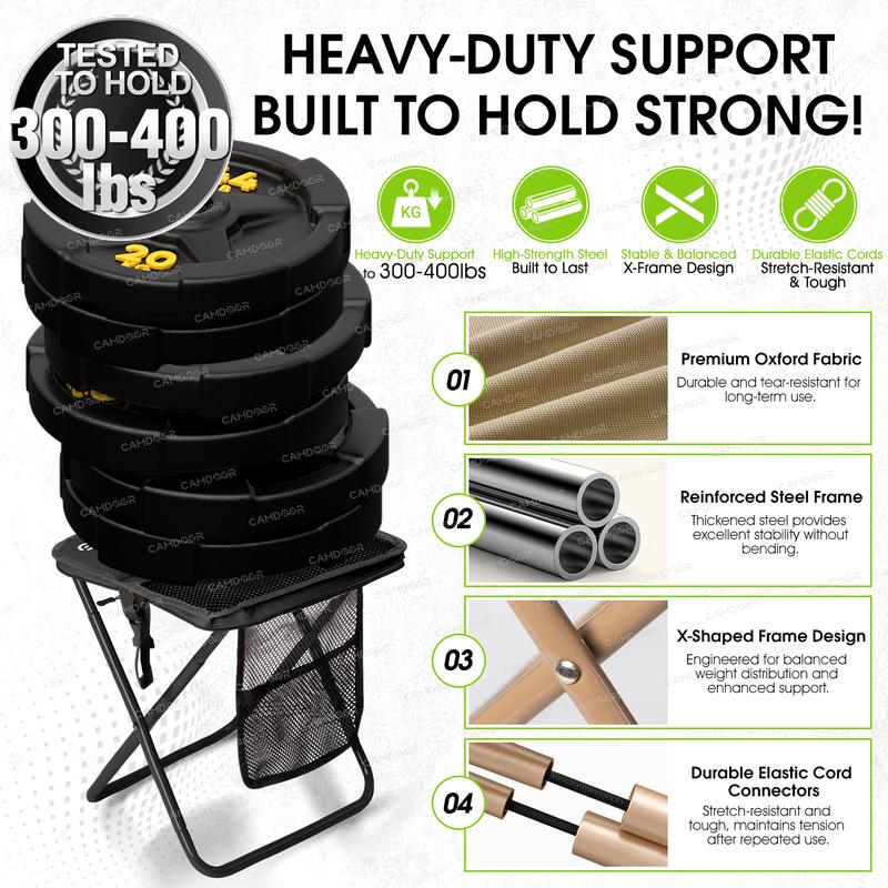 Portable Folding Backpack Camping Chair with Shoulder Strap
