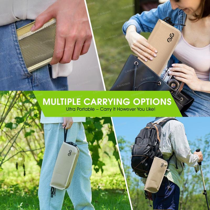 Portable Folding Backpack Camping Chair with Shoulder Strap